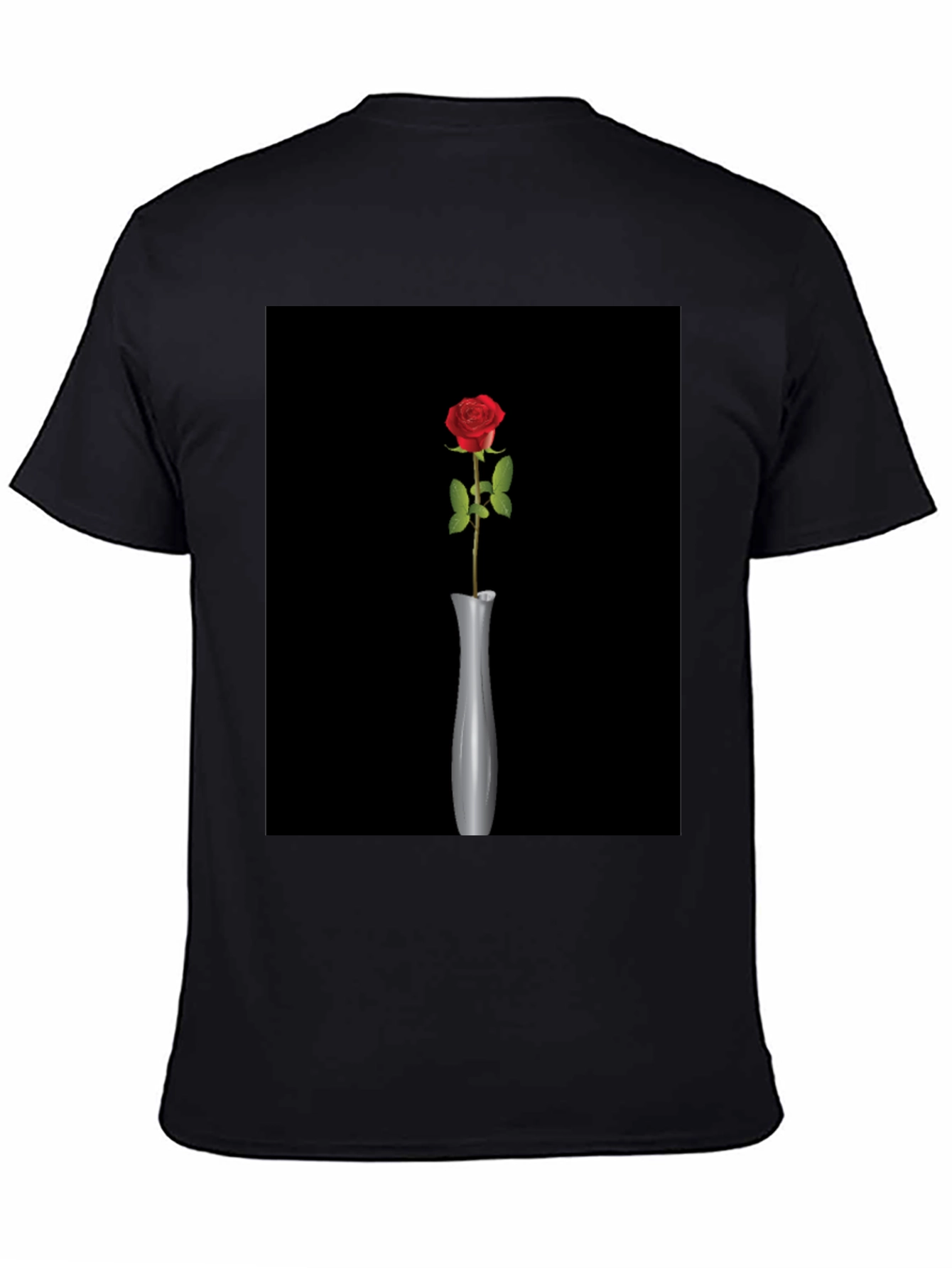 Elegant Rose Vase Graphic Tee