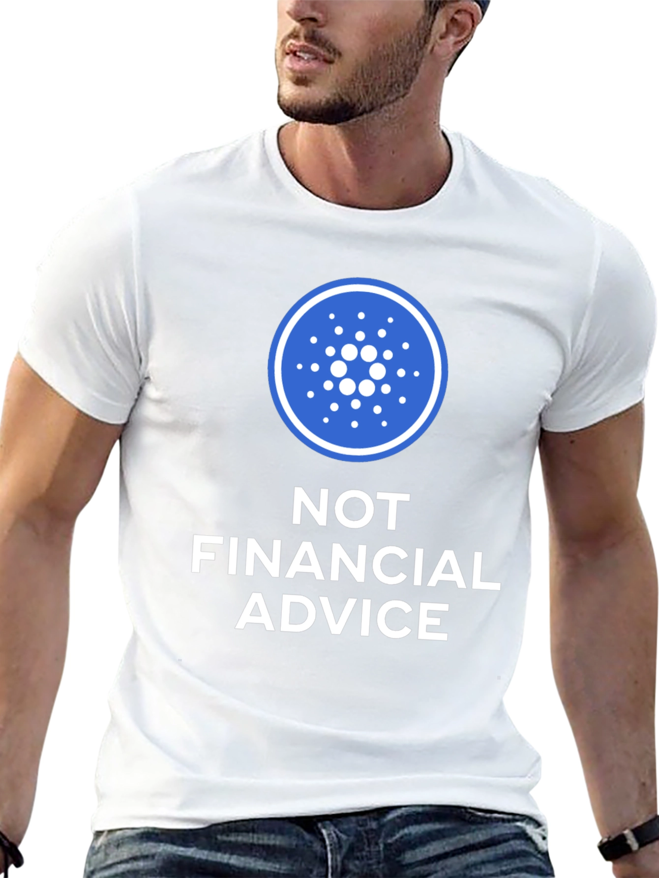 Cardano Crypto Not Financial Advice Black T-Shirt