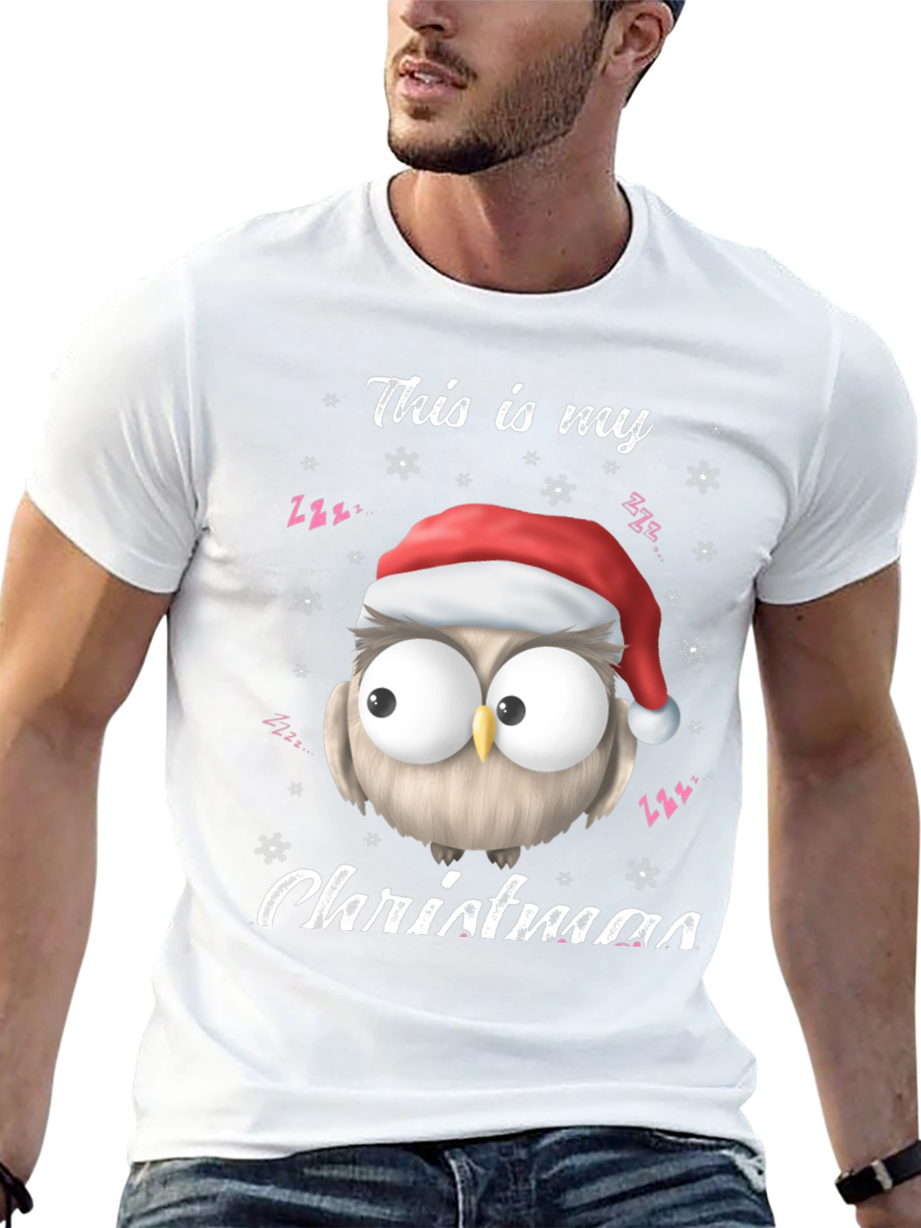 Christmas Owl T-Shirt - This Is My Christmas Tee