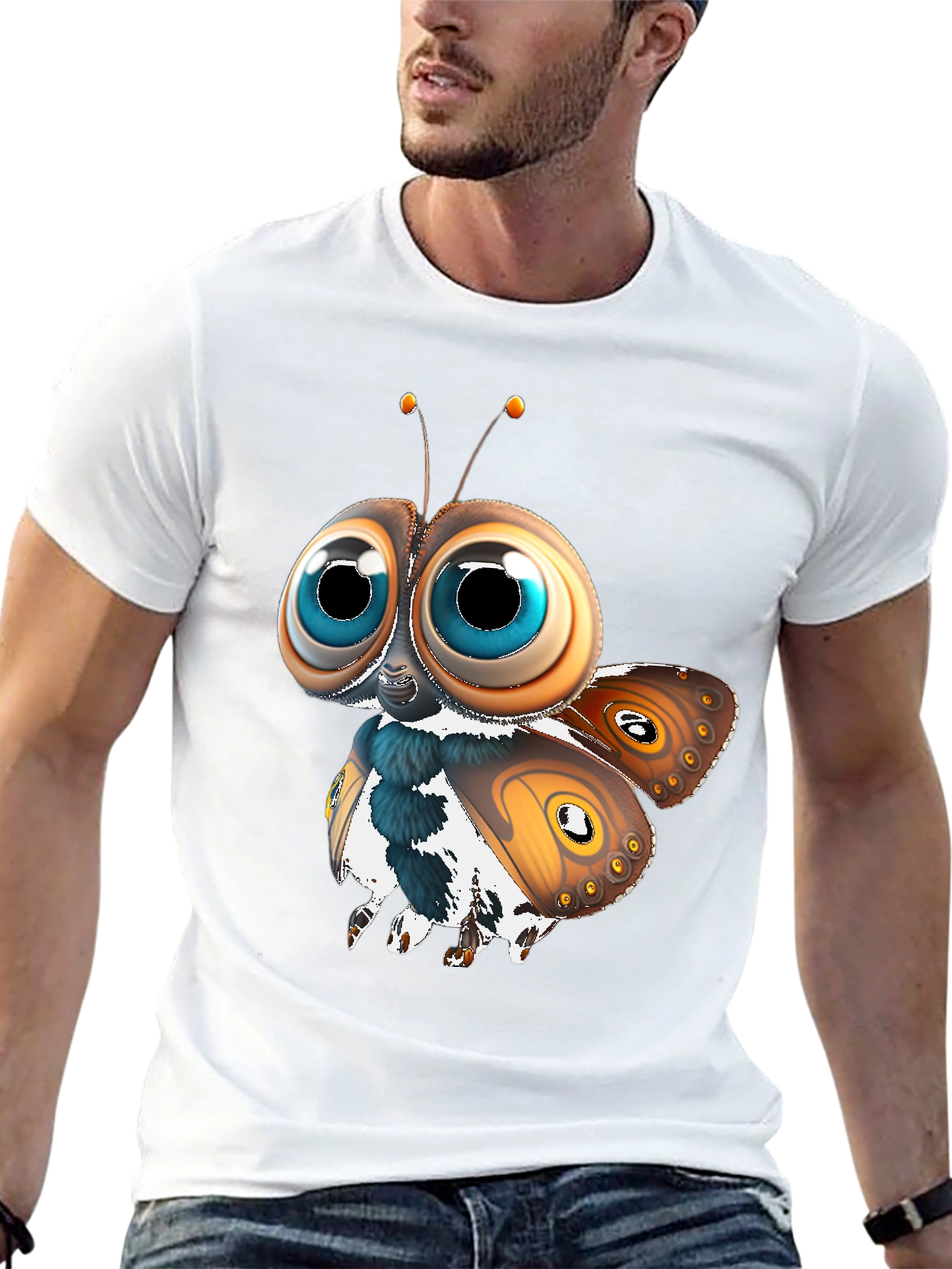 Cartoon Butterfly Graphic Tee
