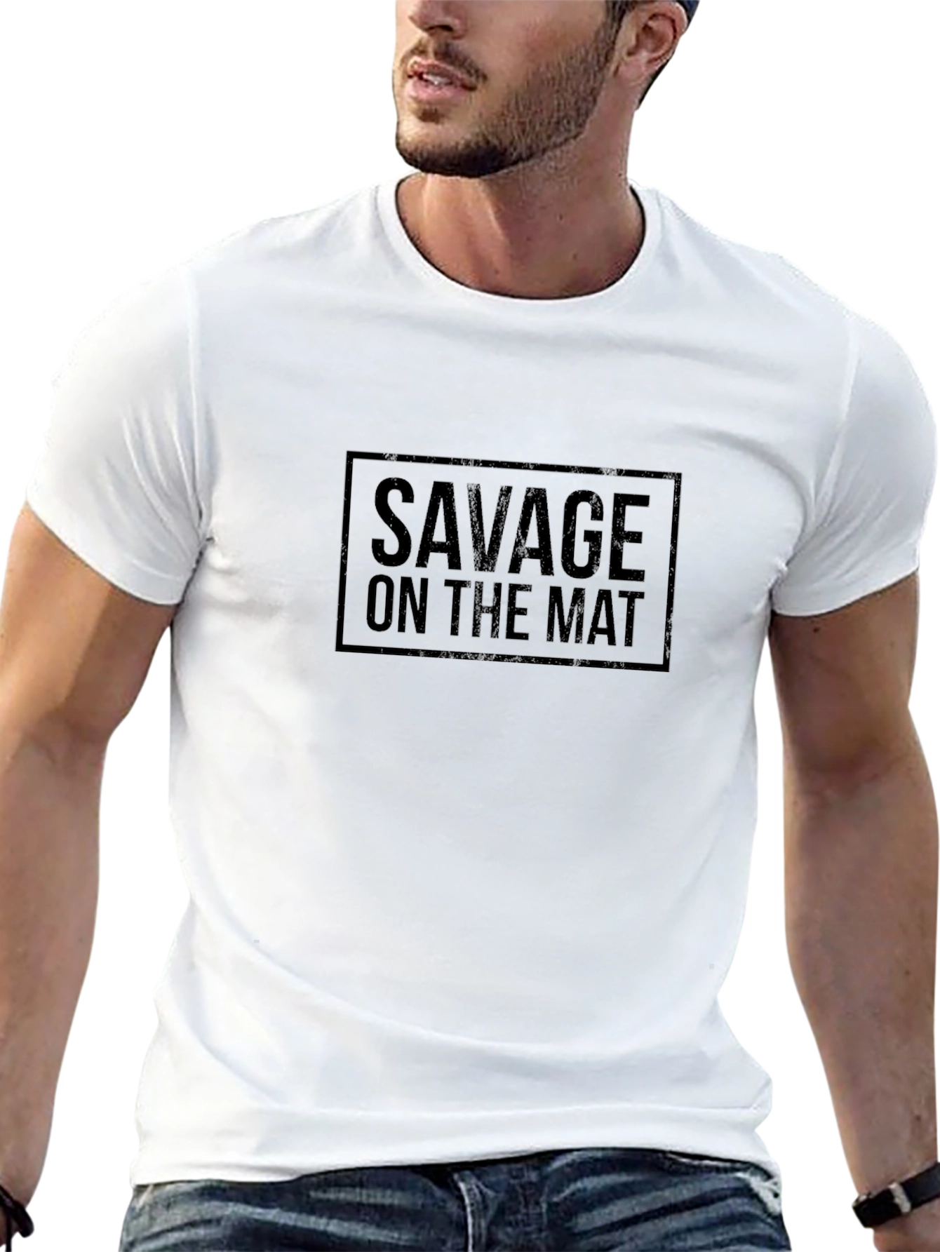 Savage On The Mat Black T-Shirt