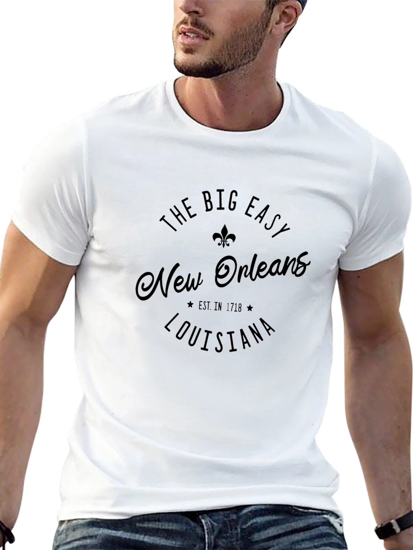 New Orleans Louisiana The Big Easy Black T-Shirt
