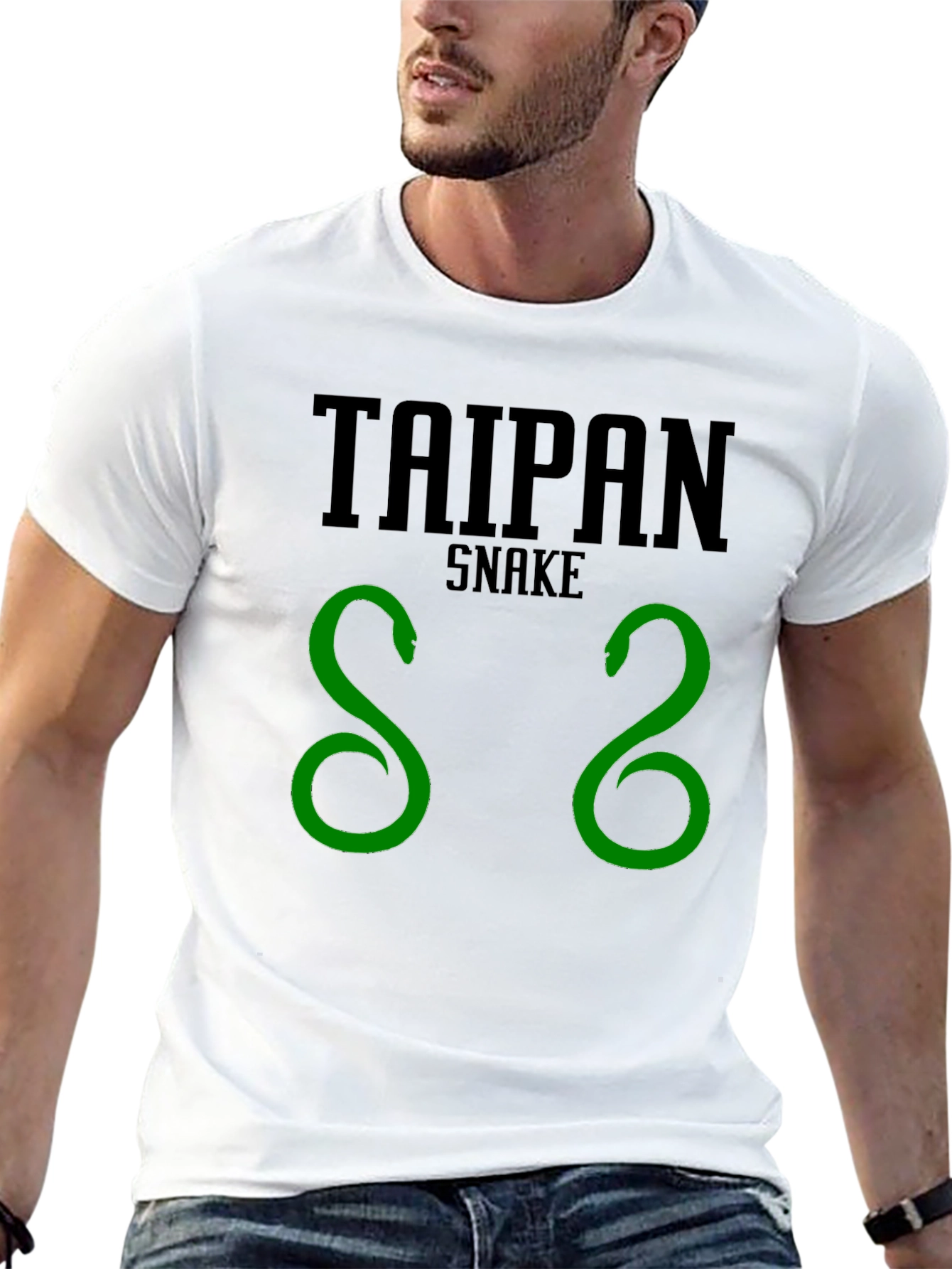 Taipan Snake Graphic Tee - Bold Style