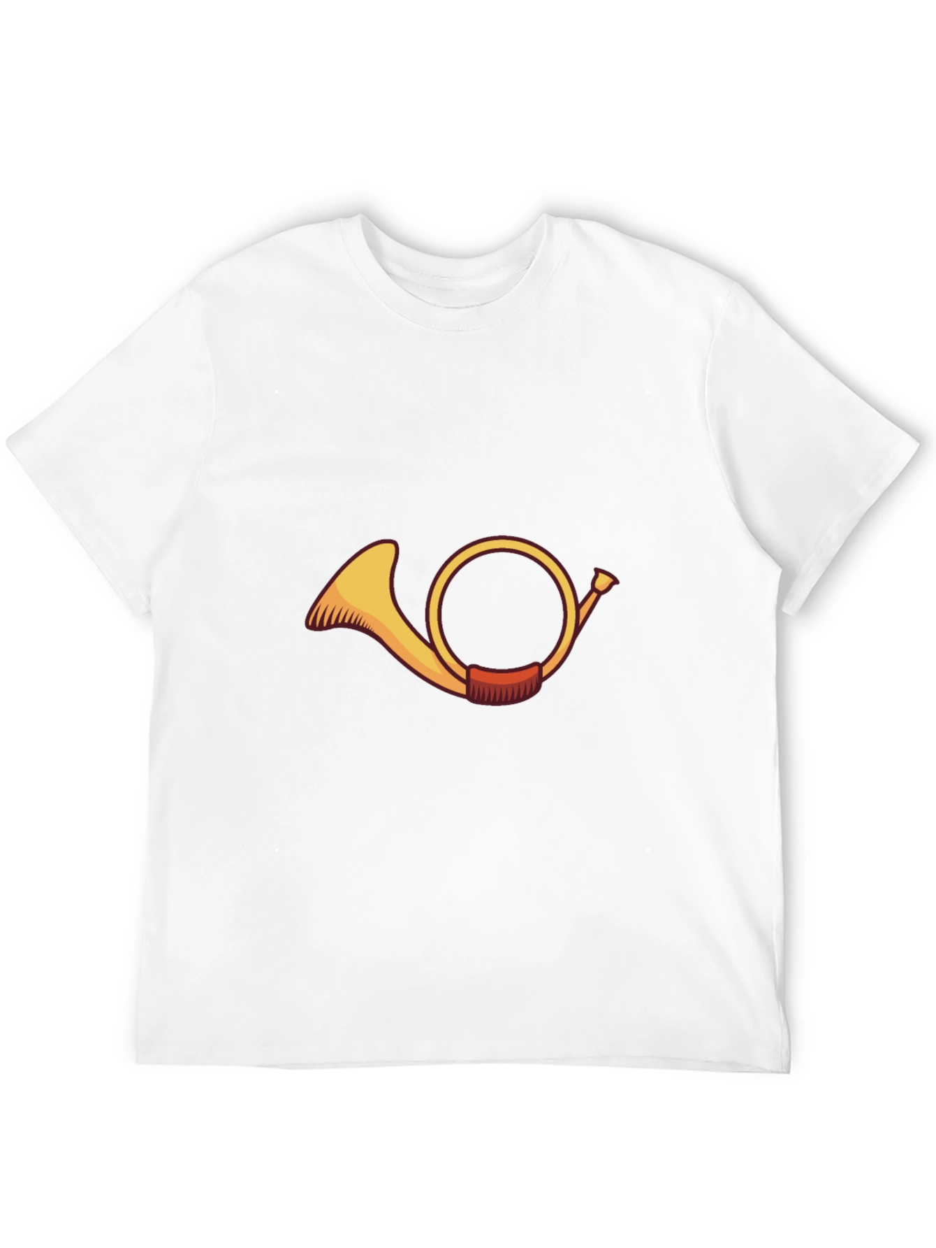 French Horn Graphic T-Shirt - Musical Instrument Tee