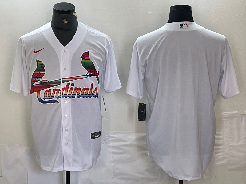 Men's St. Louis Cardinals White Alternate Replica Blank Jerseys