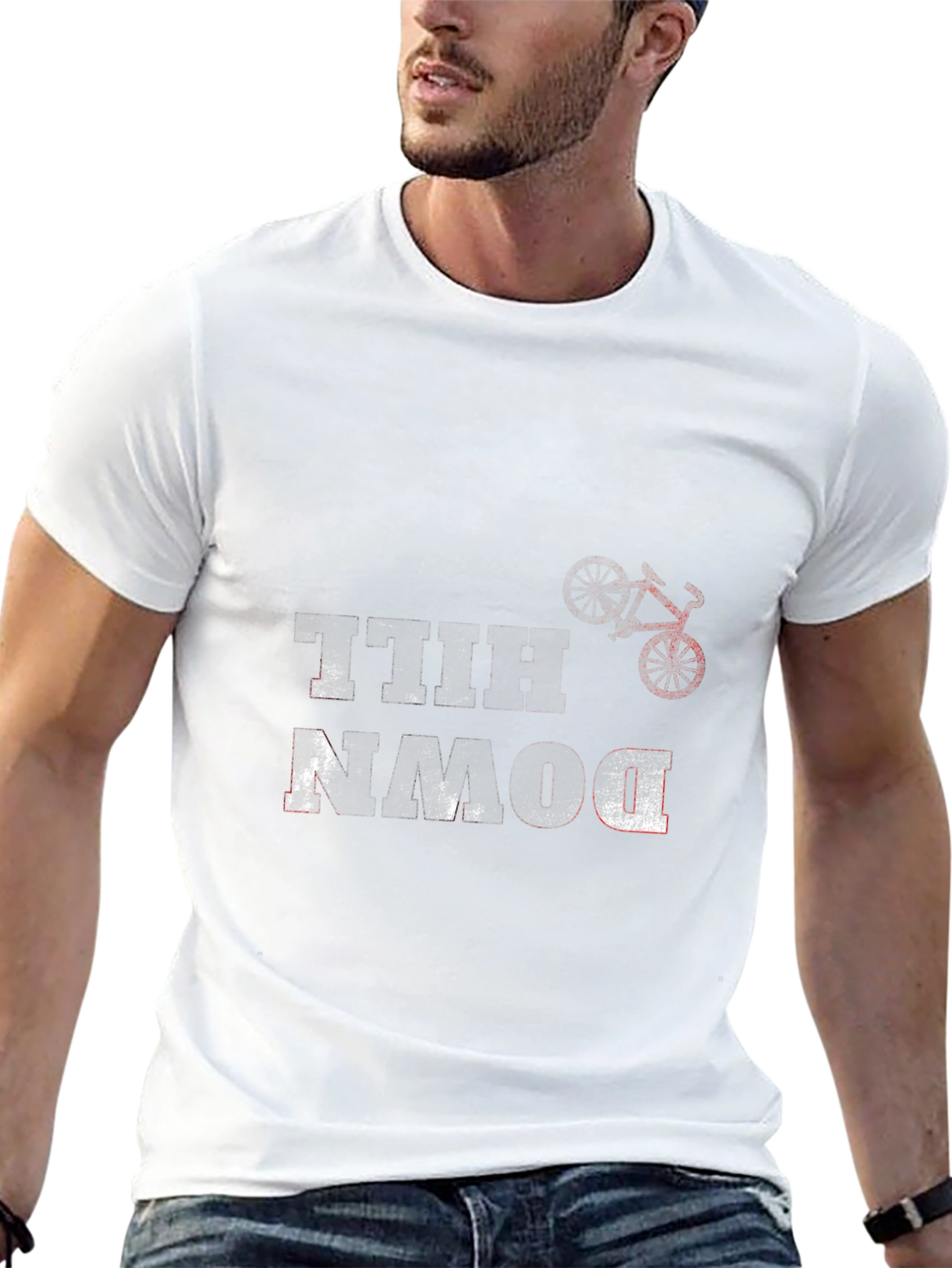 Downhill Mountain Bike Graphic T-Shirt