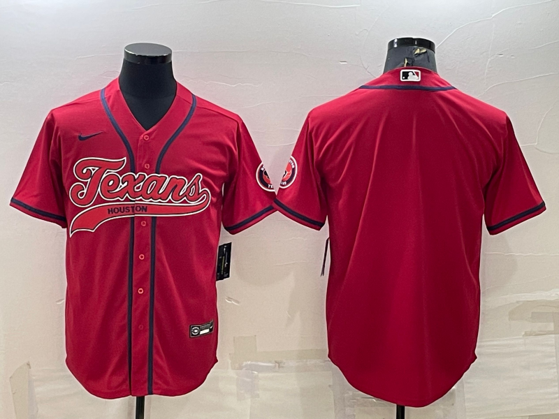 Men's Houston Texans Red Blank Jerseys