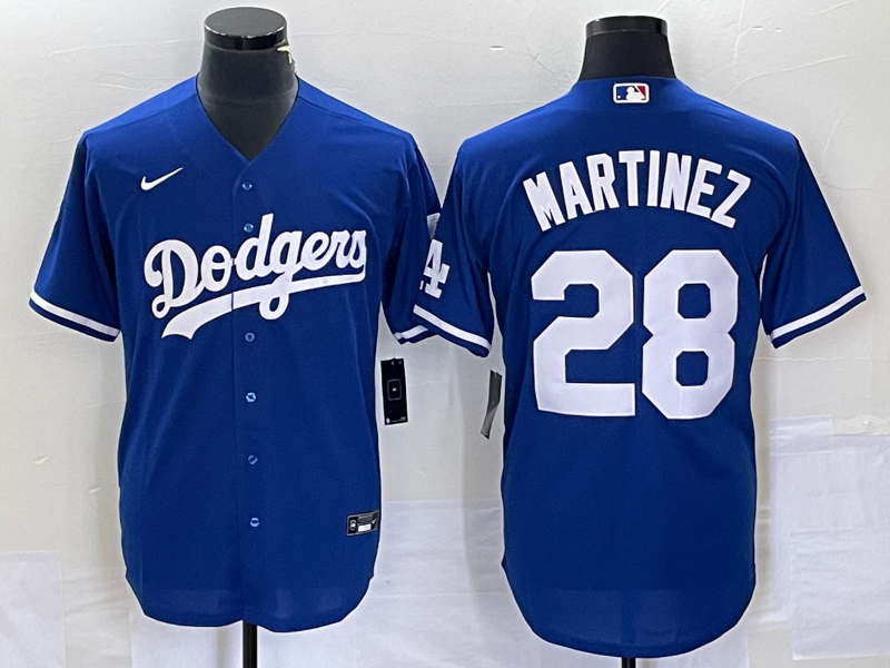 Men's Los Angeles Dodgers J.D. Martinez #28 Royal Replica Player Jerseys