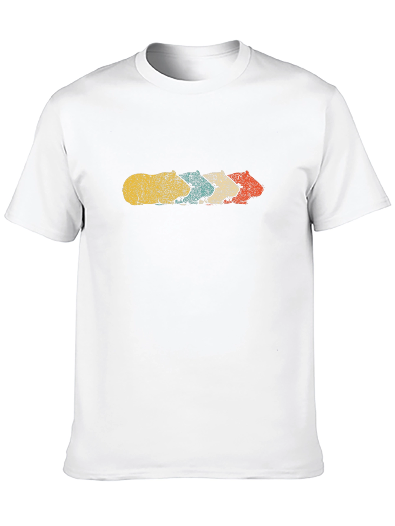 Retro Capybara Line Art T-Shirt