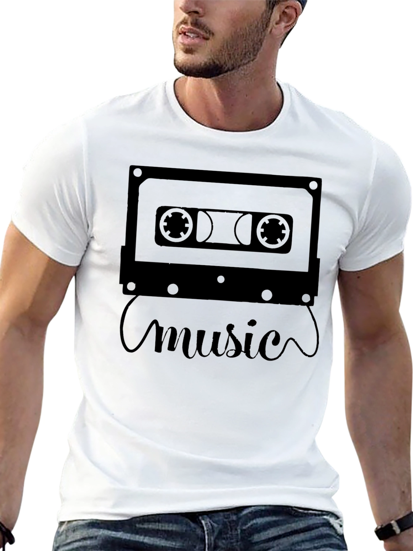 Retro Cassette Tape Music T-Shirt