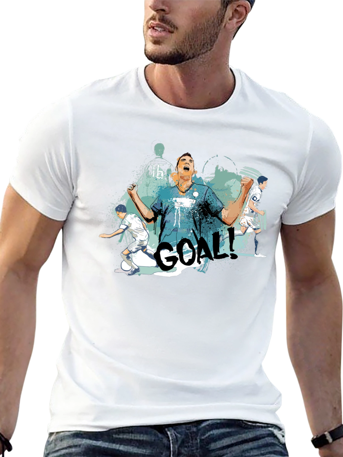 GOAL! Graphic Tee - Soccer Celebration T-Shirt