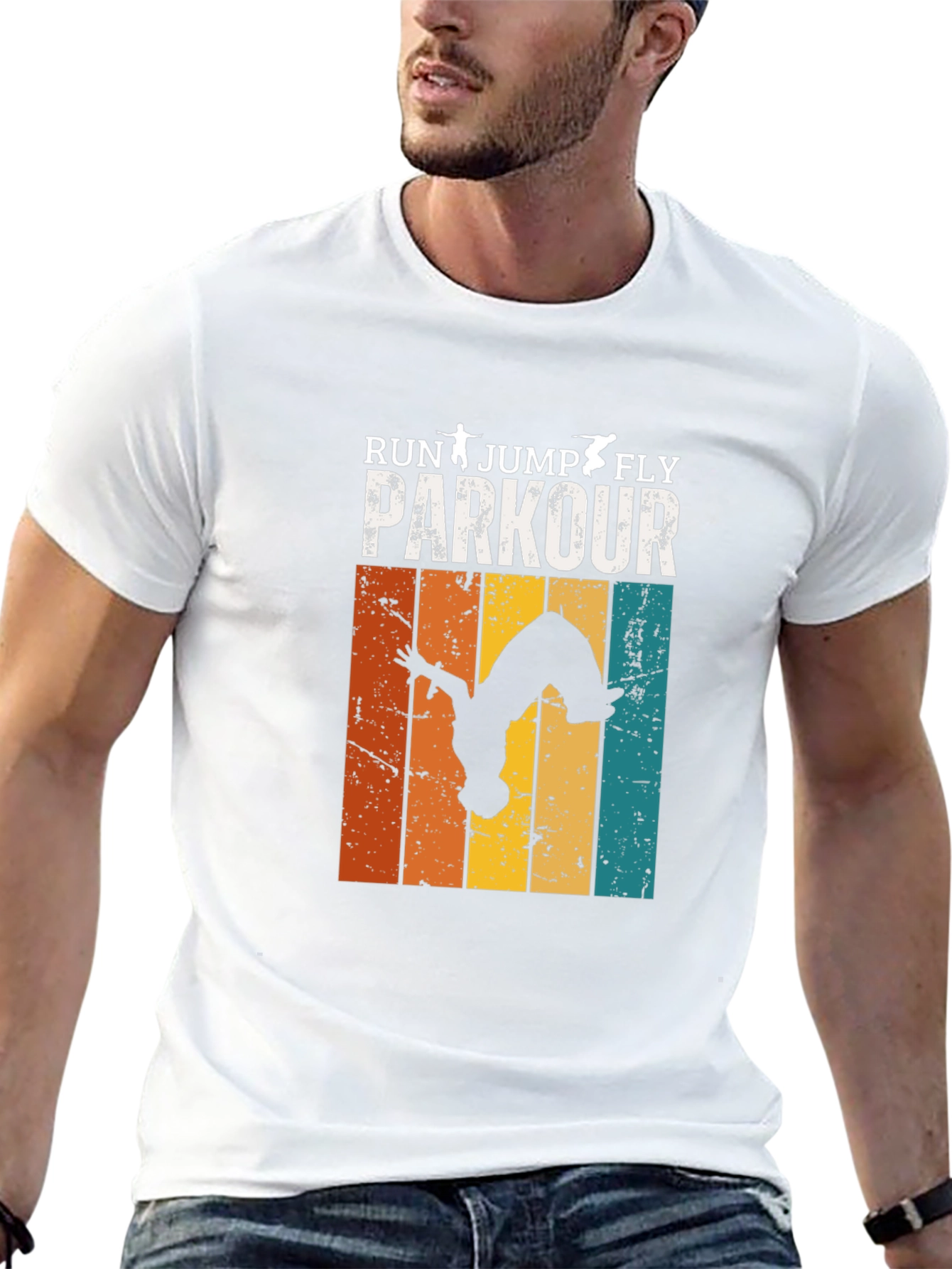 Parkour Run Jump Fly Graphic T-Shirt
