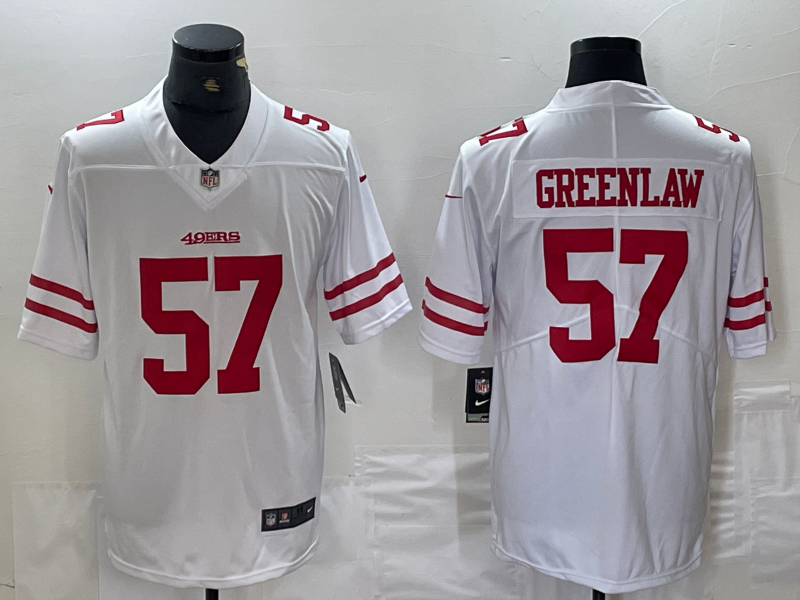 Men's San Francisco 49ers Dre Greenlaw #57 White Game Player Jerseys