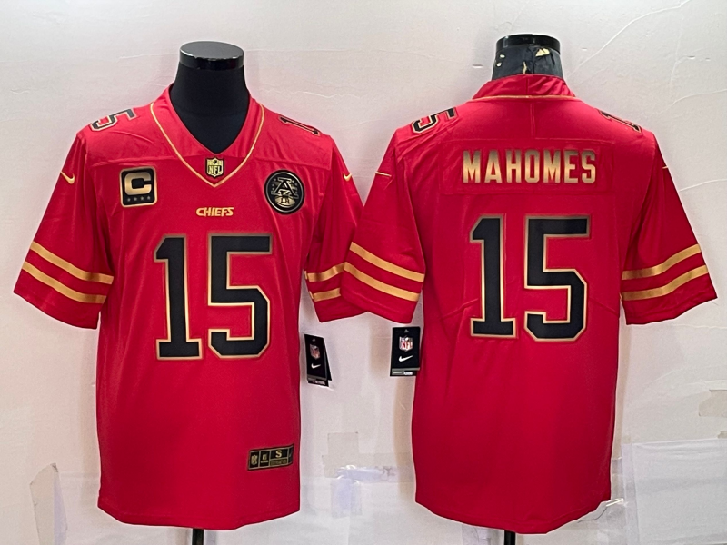 Men's Kansas City Chiefs Patrick Mahomes #15 Red Player Jerseys