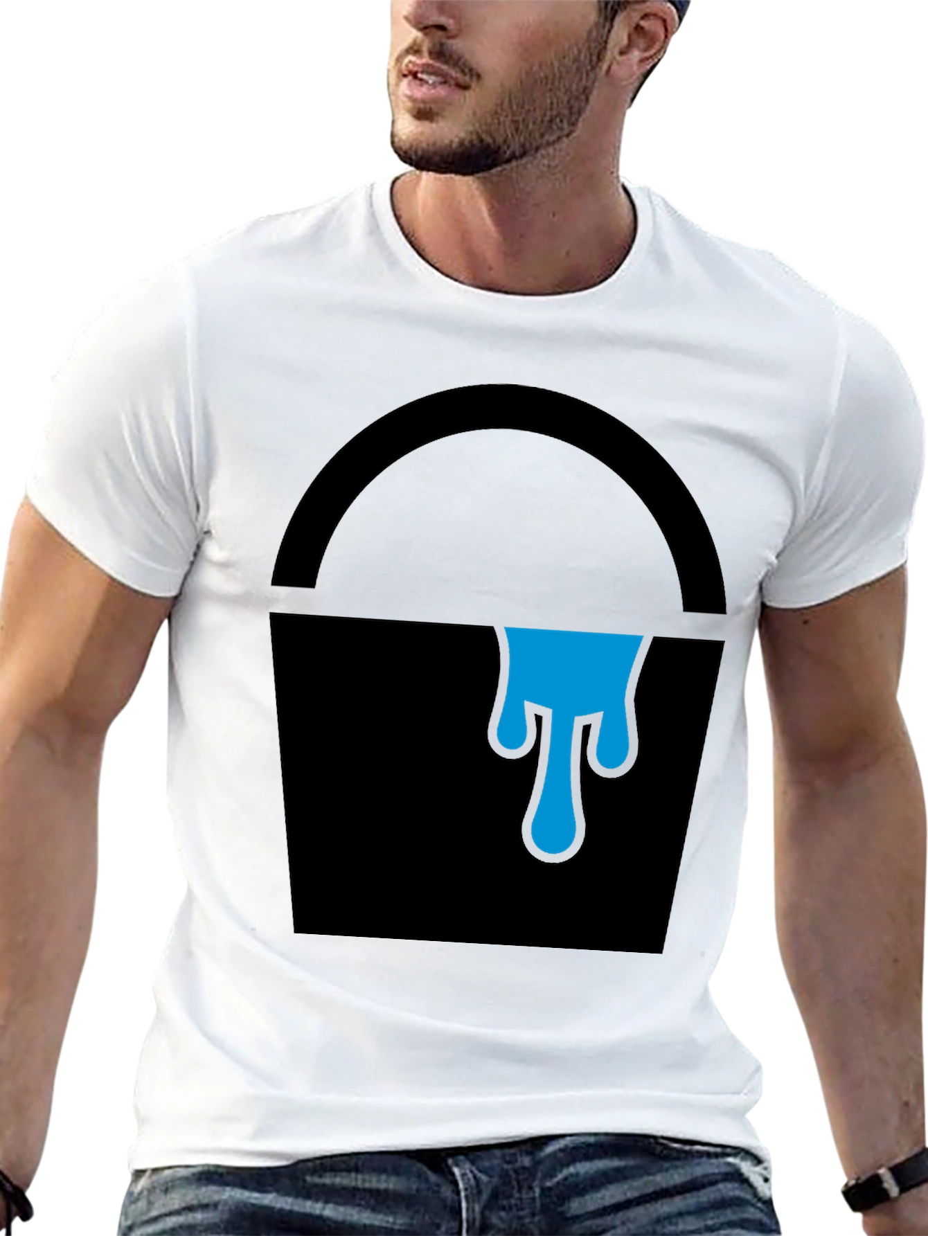 Paint Bucket Graphic Tee - Cool Artsy Design