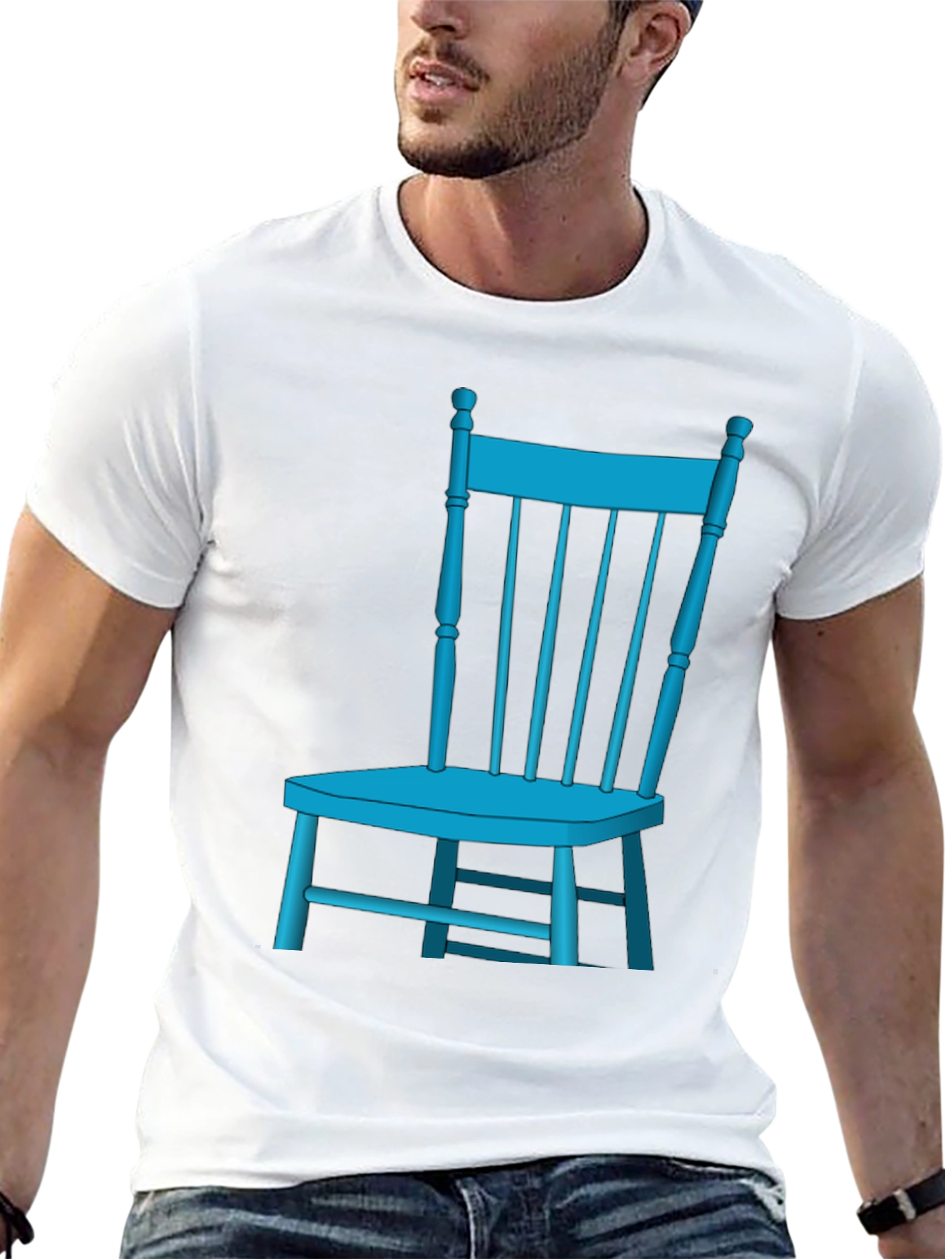 Chair Graphic Tee - Cool Furniture Design T-Shirt
