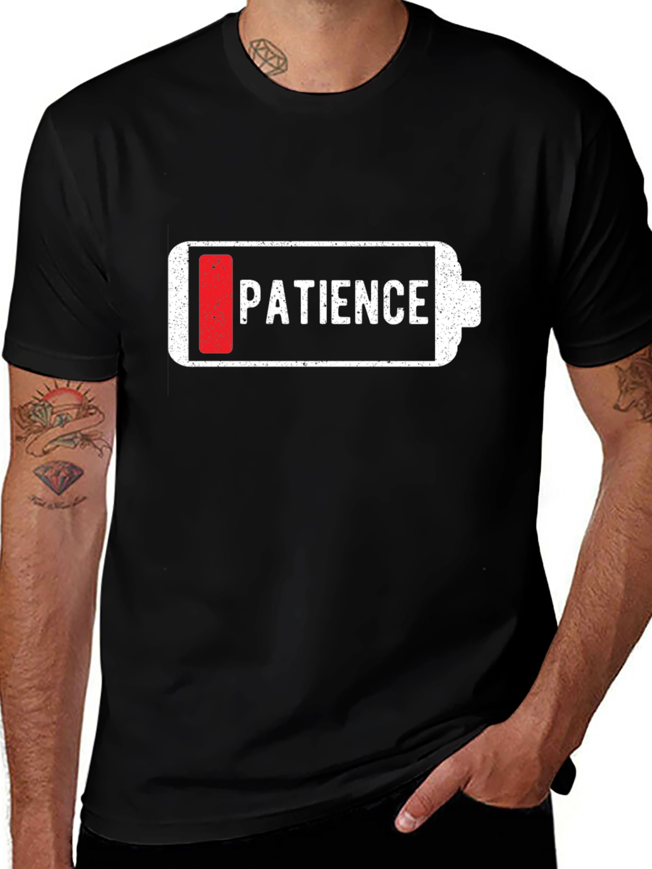 Low Patience Battery Graphic Tee - Unisex