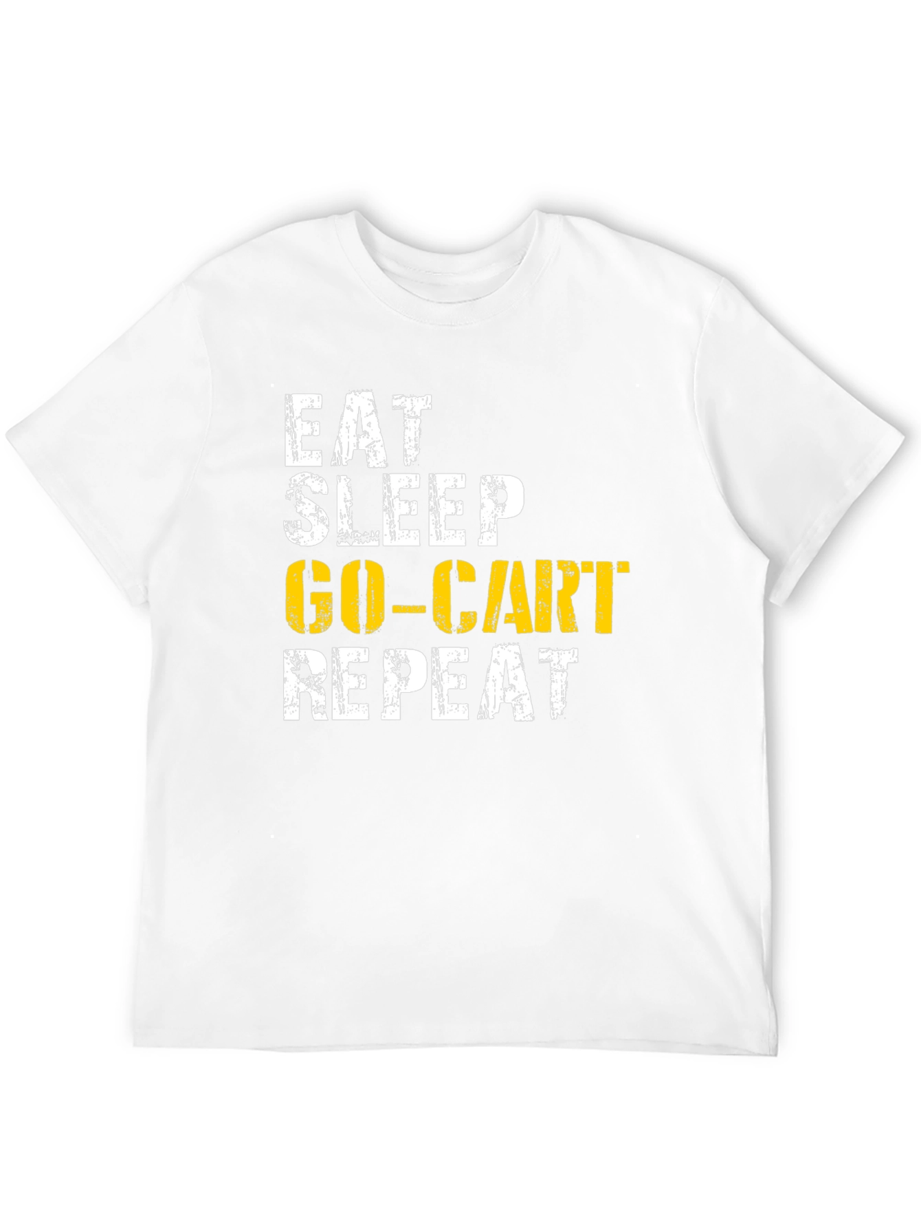 Eat Sleep Go-Cart Repeat Black T-Shirt