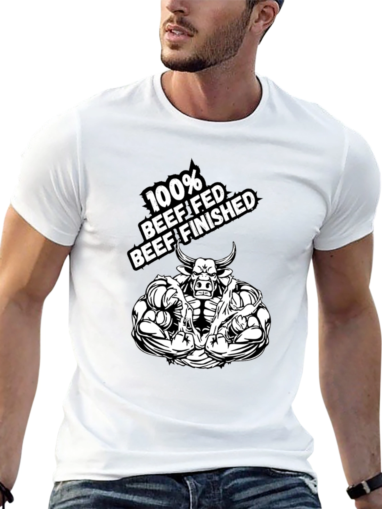 100% Beef Fed Beef Finished Graphic Tee