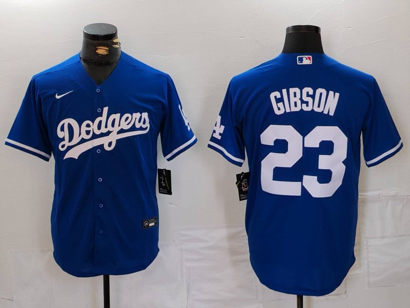 Men's Los Angeles Dodgers Kirk Gibson #23 Royal Replica Player Jerseys