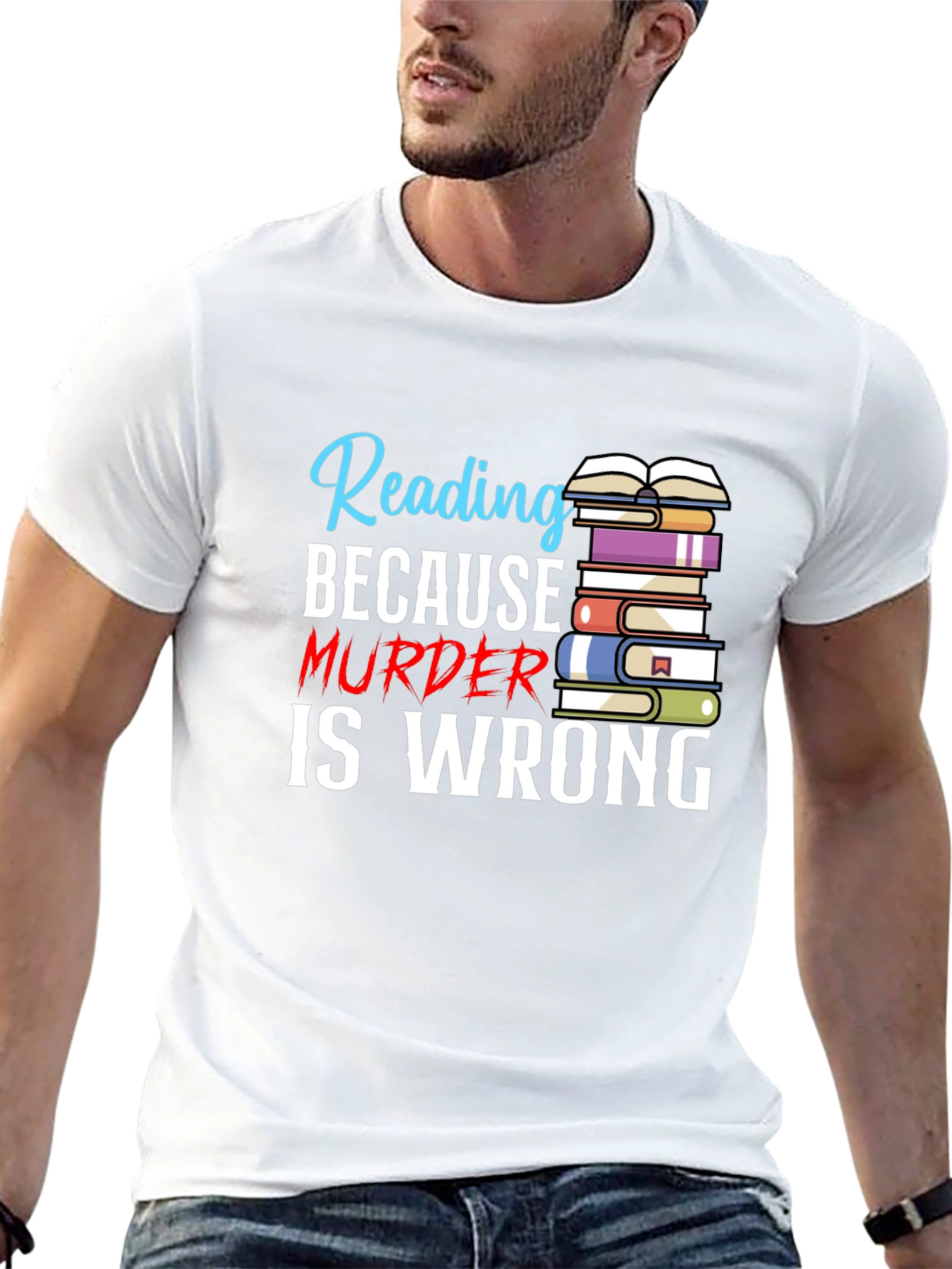 Reading Because Murder Is Wrong T-Shirt