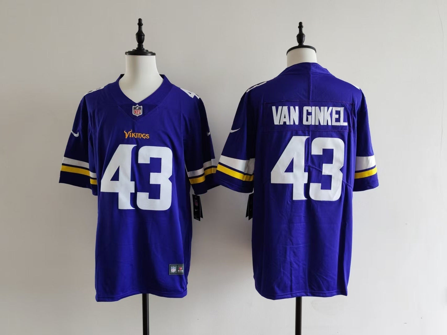 Men's Minnesota Vikings Andrew Van Ginkel Nike Jersey - Purple#43