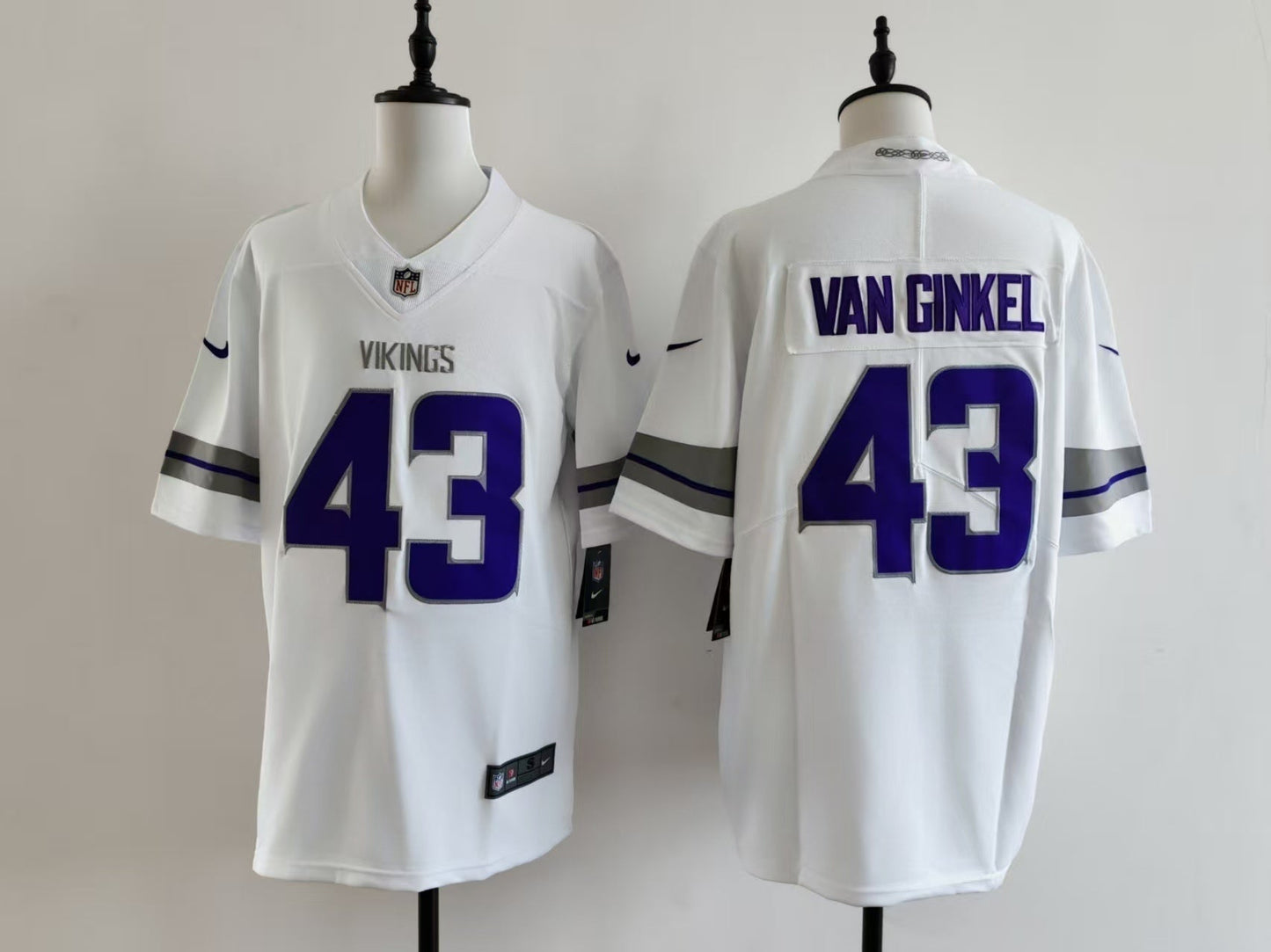 Men's Minnesota Vikings Andrew Van Ginkel Nike Jersey - White