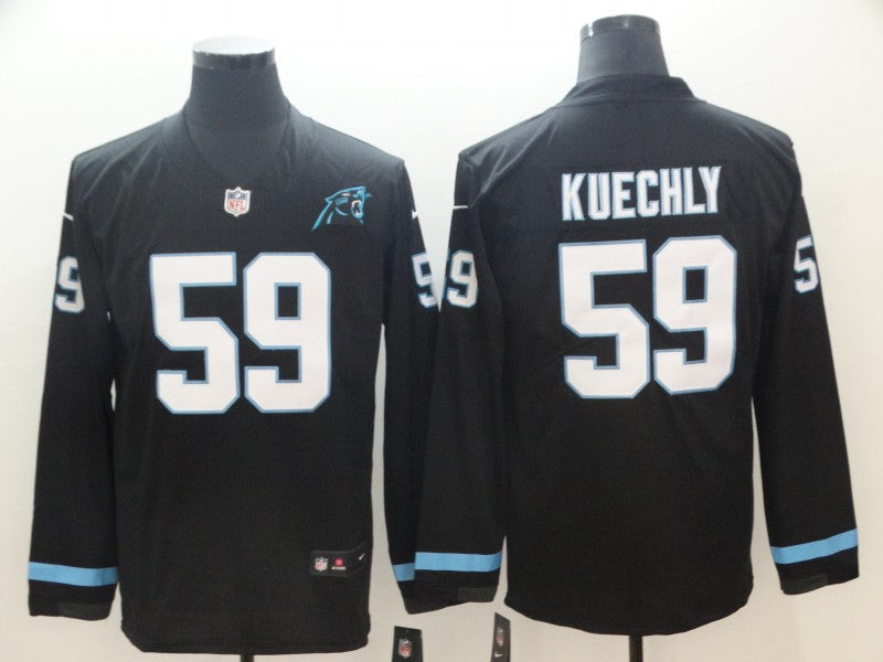 Men's Carolina Panthers #59 Luke Kuechly Black Player Game Jerseys