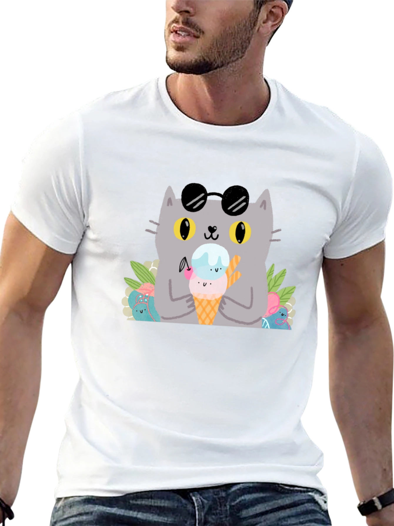 Cool Cat Ice Cream T-Shirt