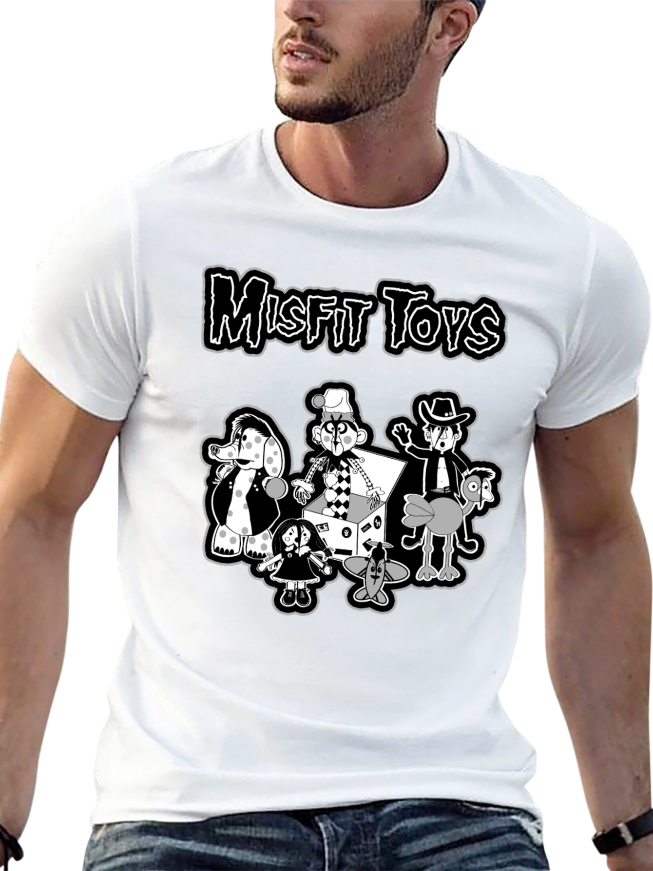 Misfit Toys Graphic Tee - Retro Black T-Shirt