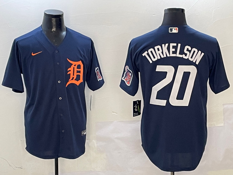 Men's Detroit Tigers Spencer Torkelson #20 Navy Limited Player Jerseys