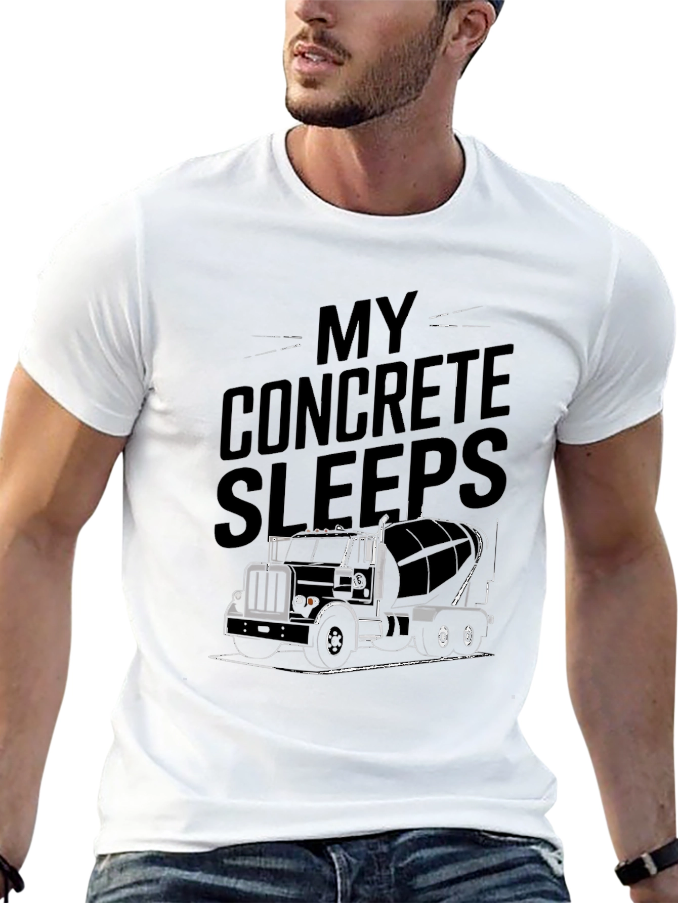My Concrete Sleeps Truck Graphic T-Shirt