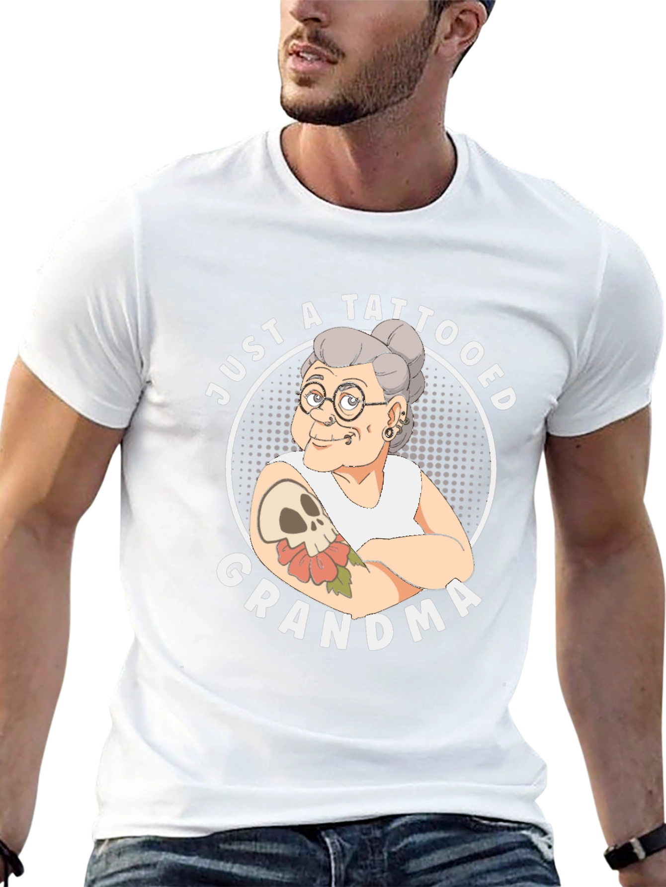 Tattooed Grandma Graphic Tee - Cool Unisex Shirt