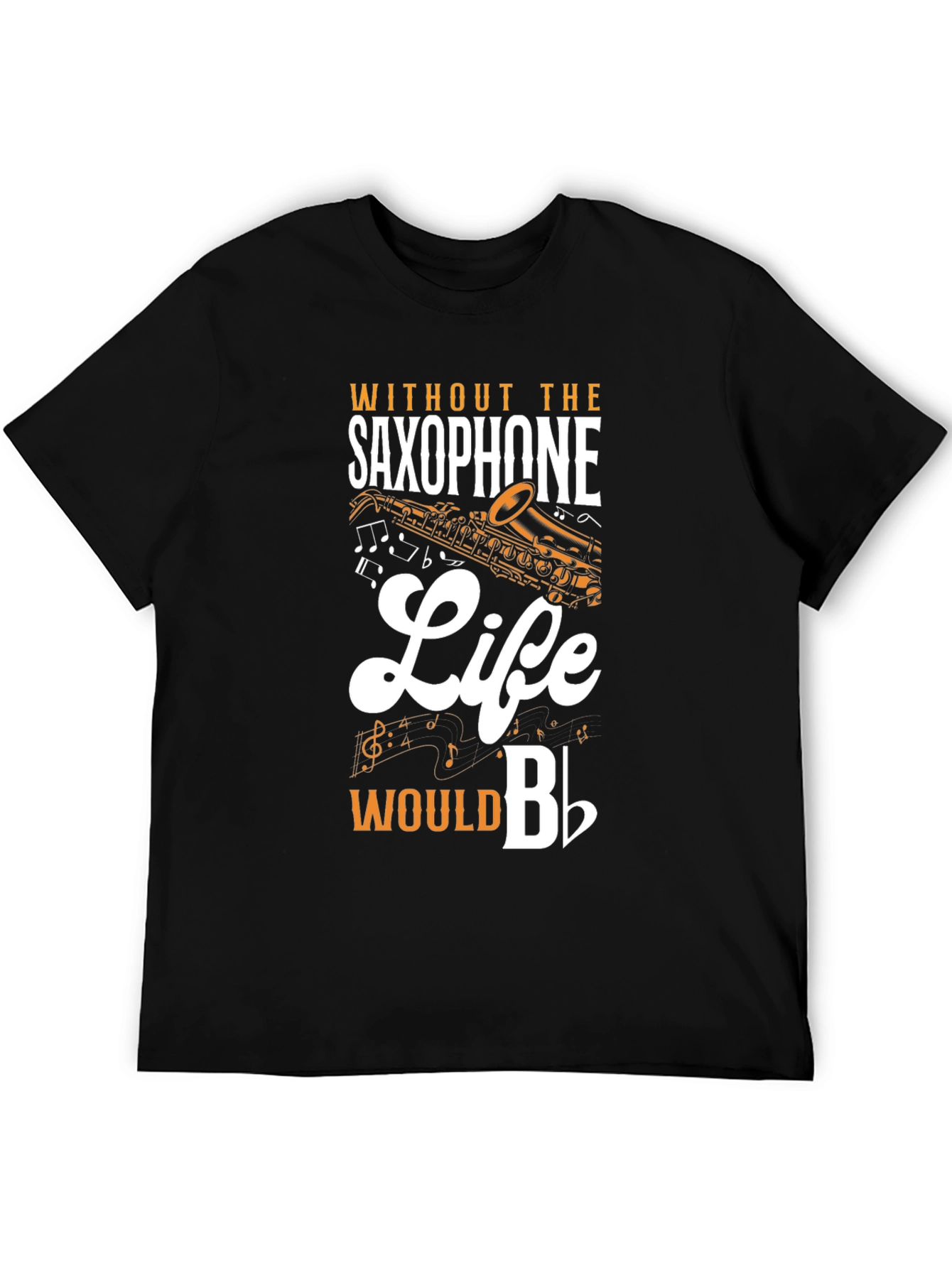 Saxophone Life Black T-Shirt for Music Lovers