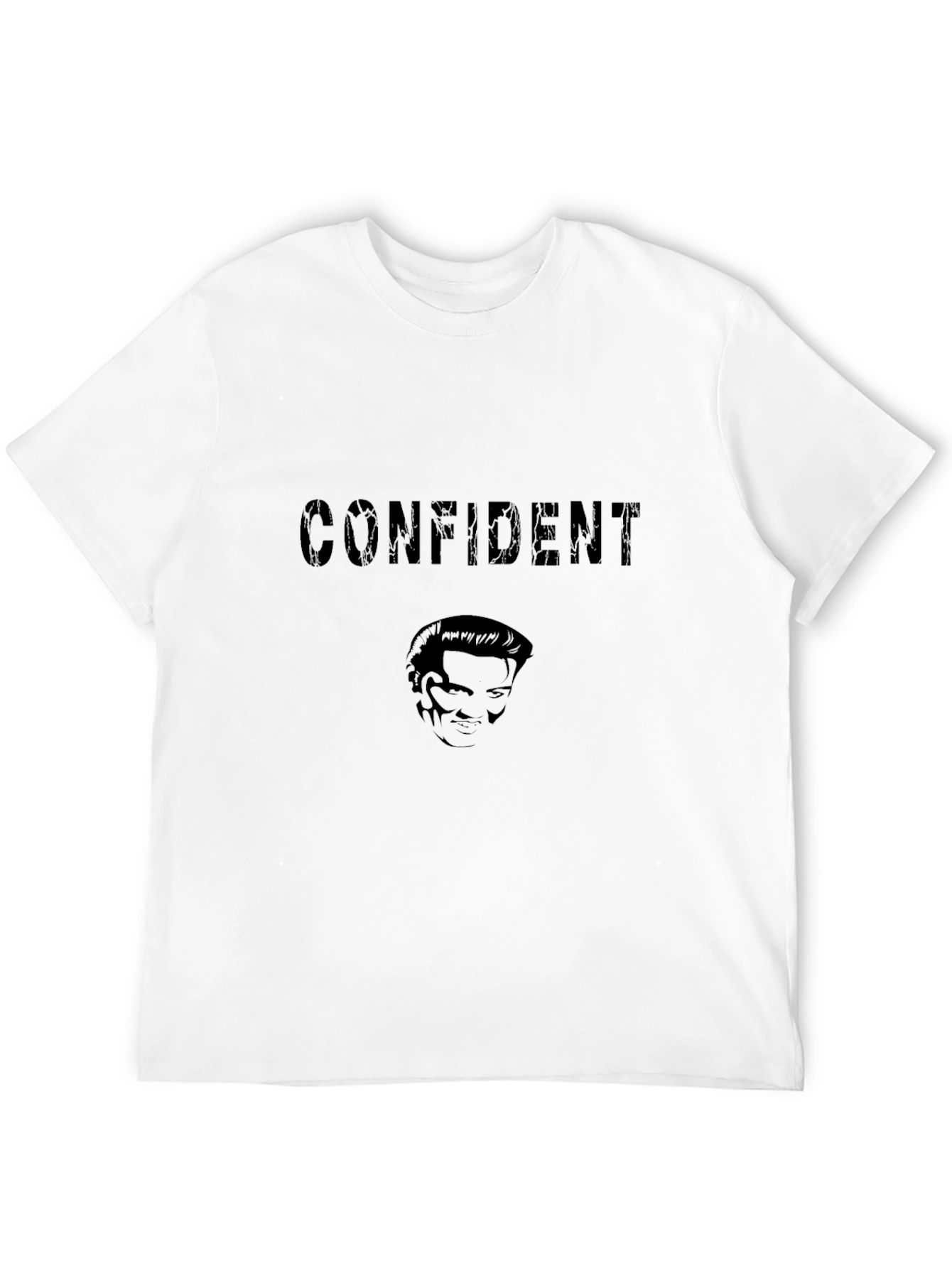 Confident Graphic Print Crew Neck T-Shirt