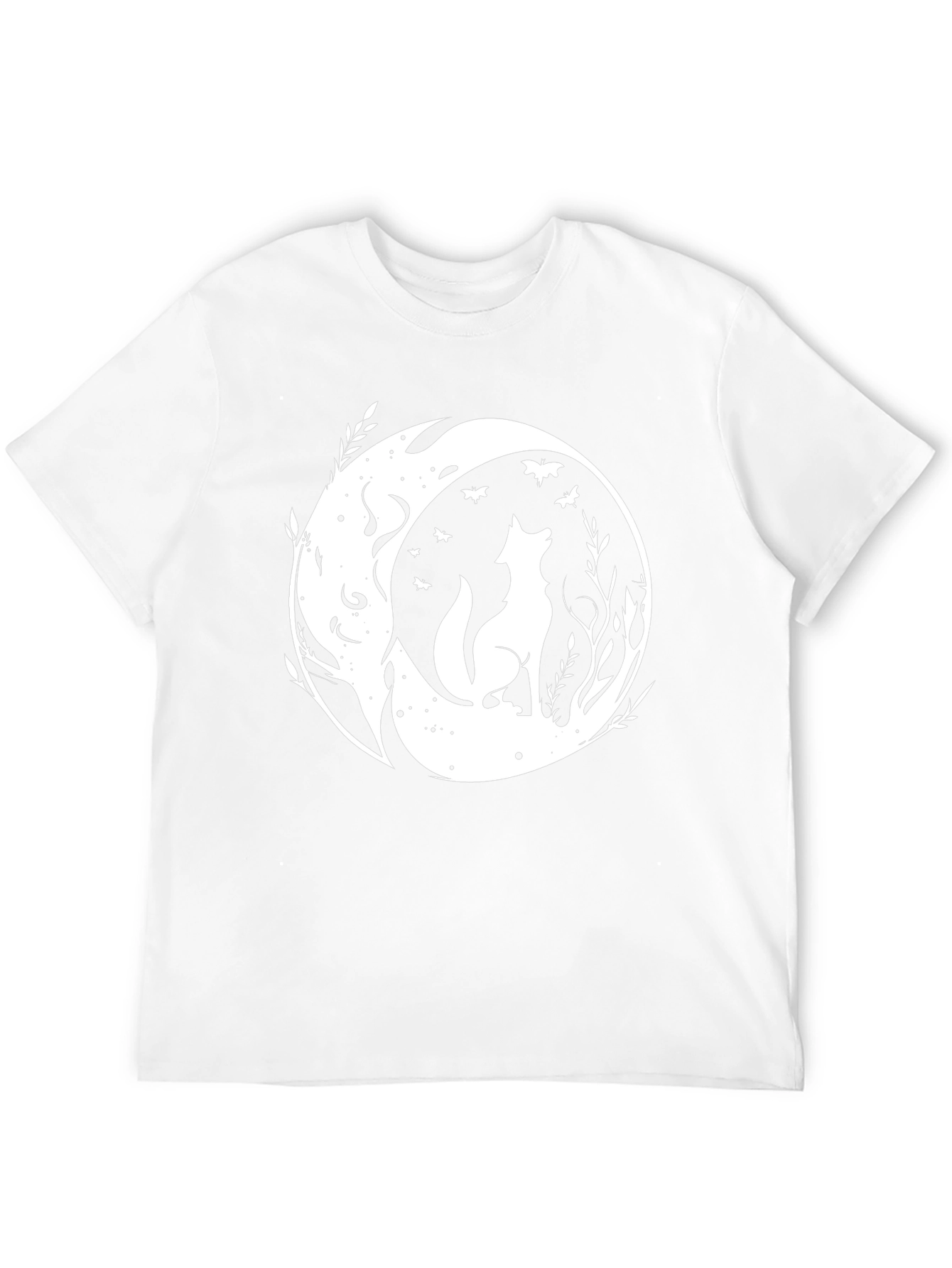 Wolf Moon Graphic Tee - Black Cotton Comfort