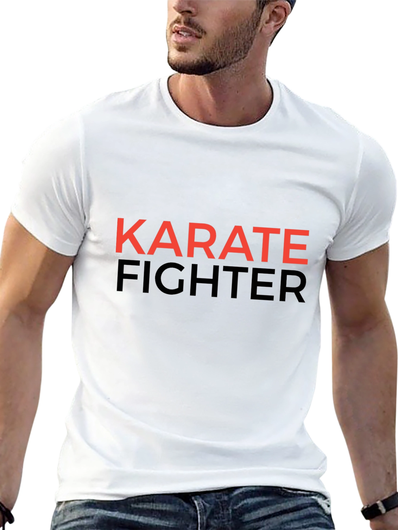 Karate Fighter Graphic T-Shirt - Stylish Martial Arts Tee