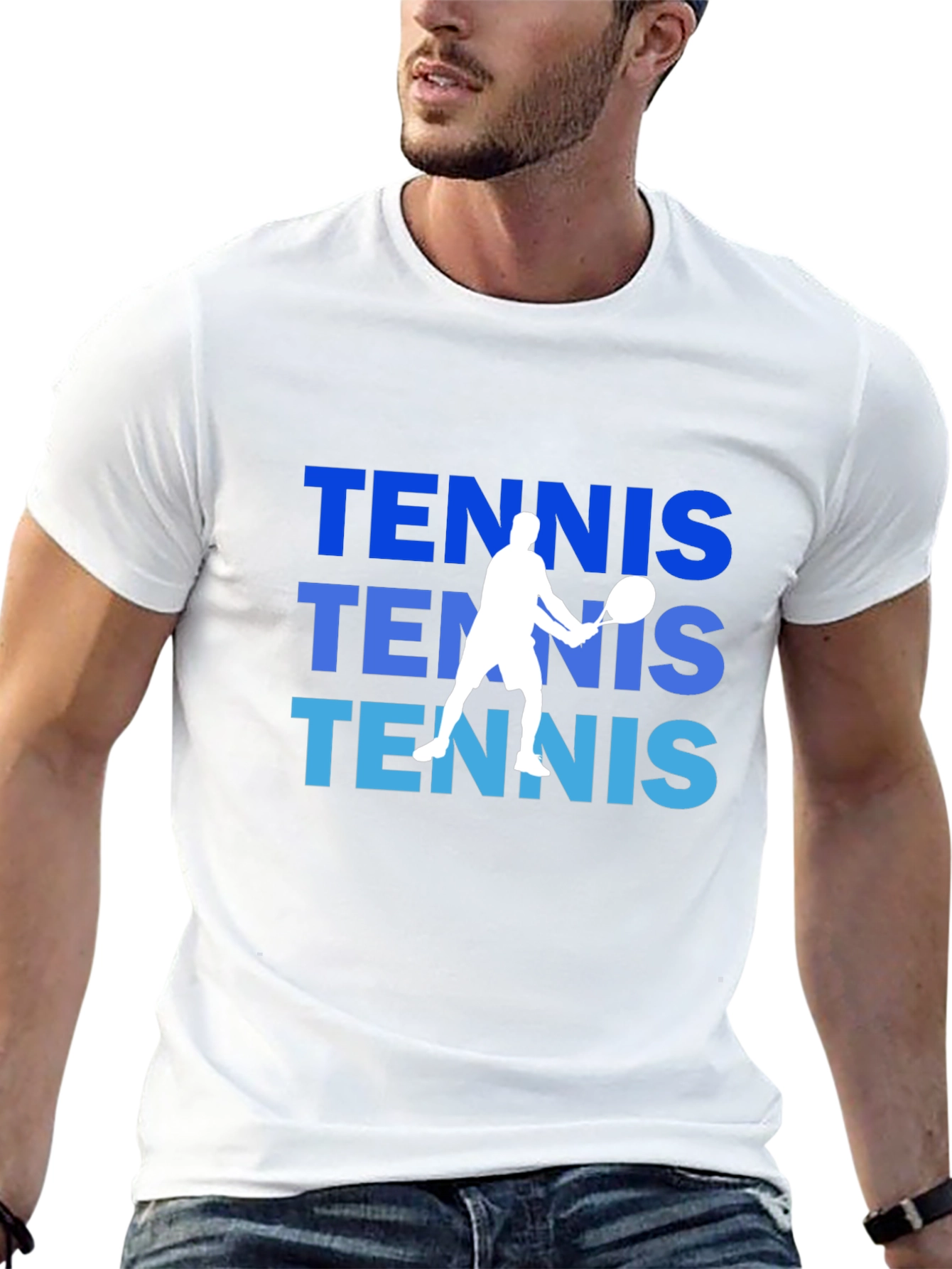 Tennis Player Graphic T-Shirt