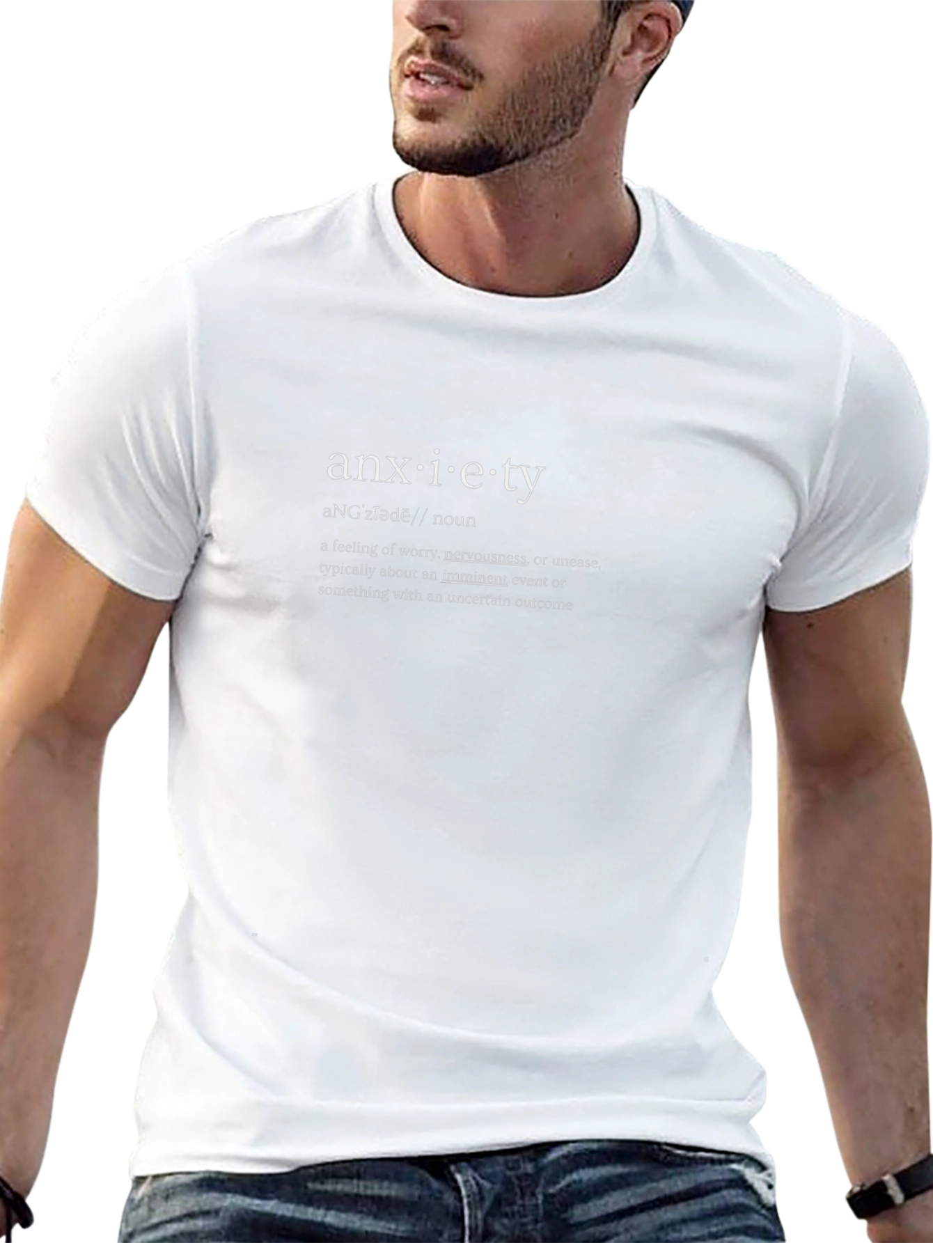 Anxiety Definition T-Shirt - Black