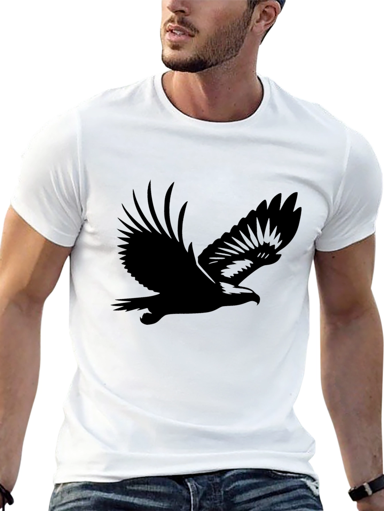 Black Eagle Graphic Tee - Bold & Stylish