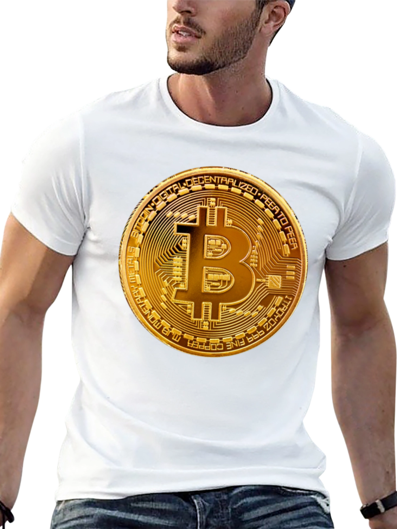 Bitcoin Graphic Black T-Shirt - Cryptocurrency Fashion