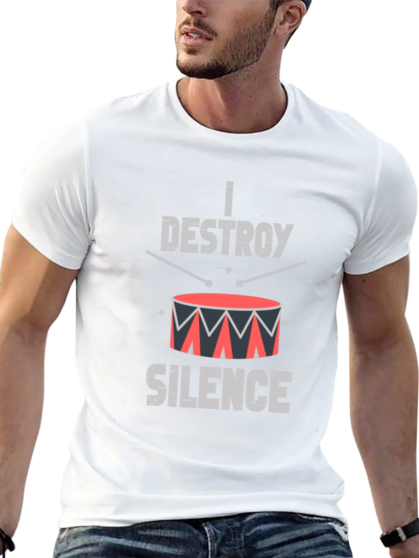 I Destroy Silence Drummer T-Shirt