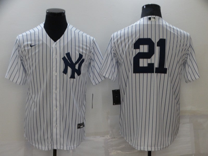 Men's New York Yankees Paul O������������Neill #21 White Replica Player Name Jerseys