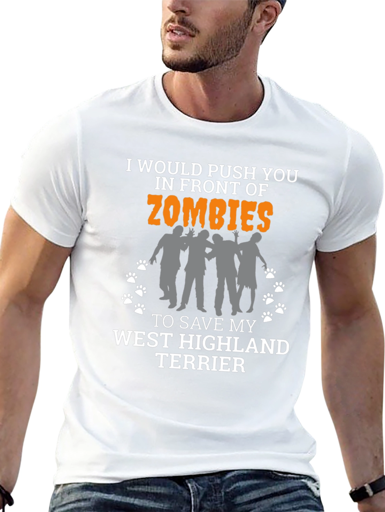 Zombie West Highland Terrier T-Shirt