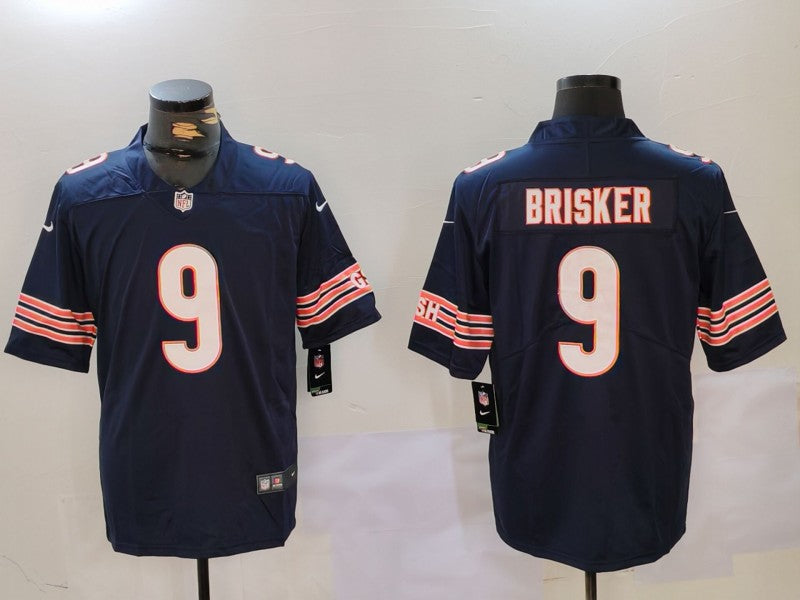 Men's Chicago Bears Jaquan Brisker #9 Navy Game Player Jerseys