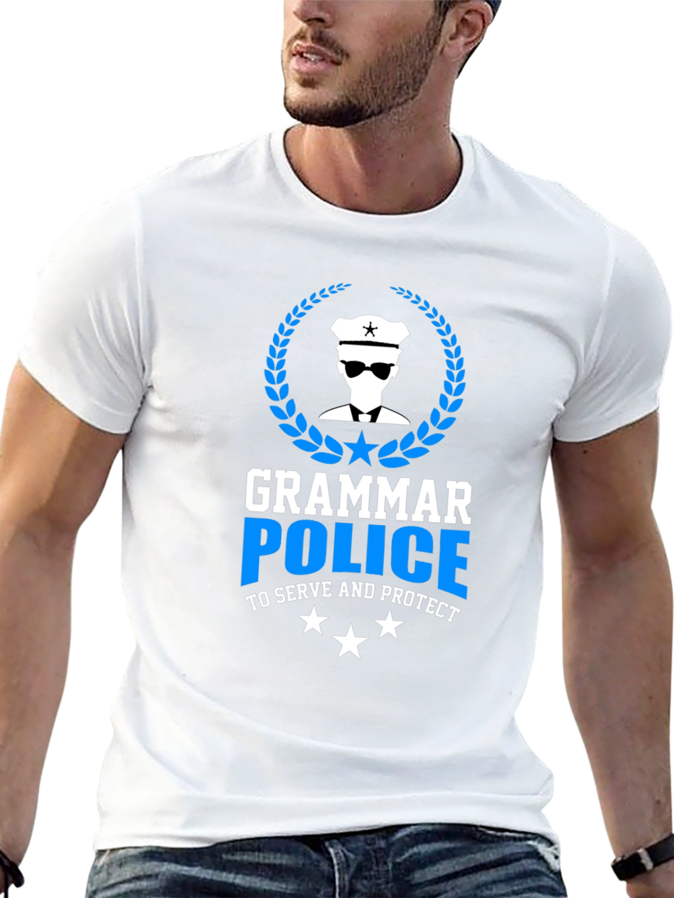 Grammar Police T-Shirt - To Serve and Protect