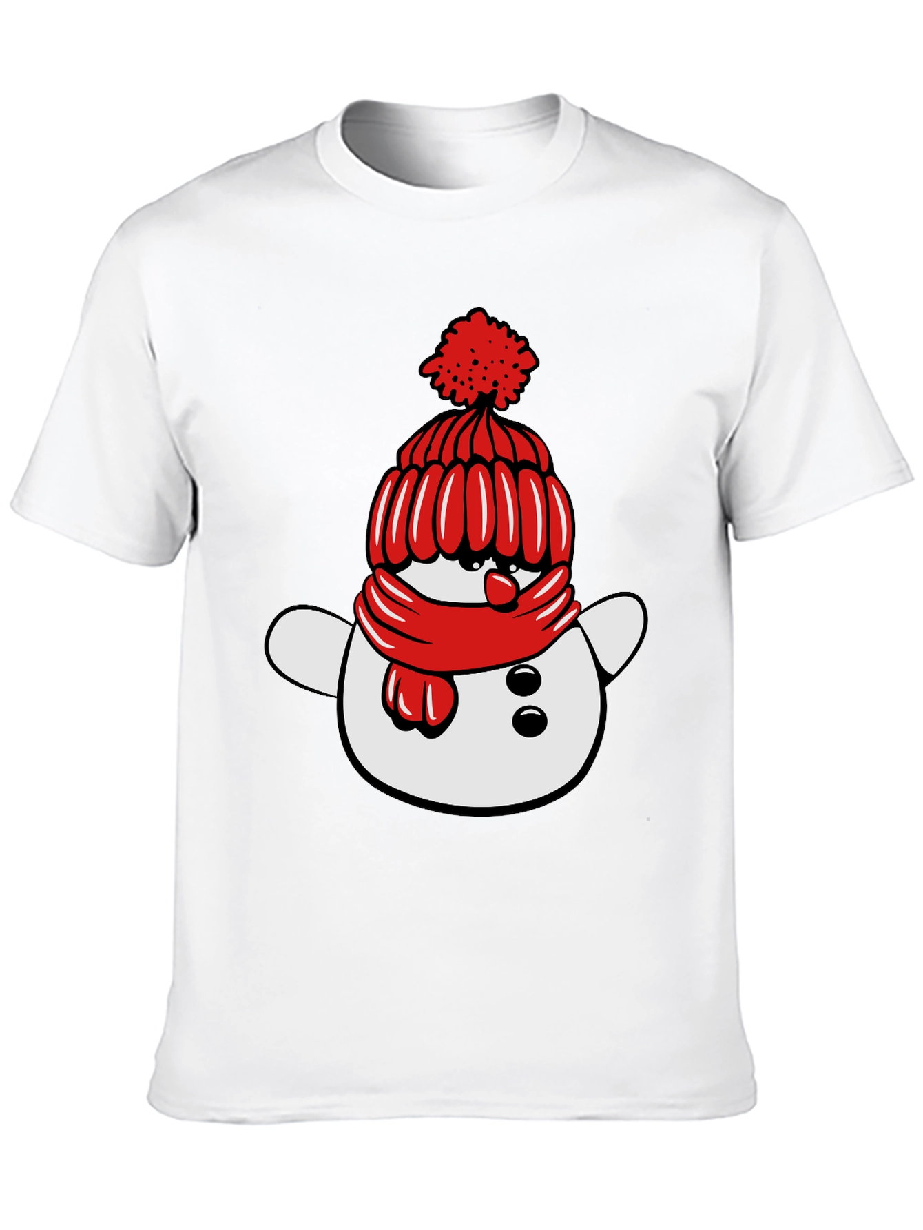 Festive Snowman Graphic Tee - Holiday Cheer