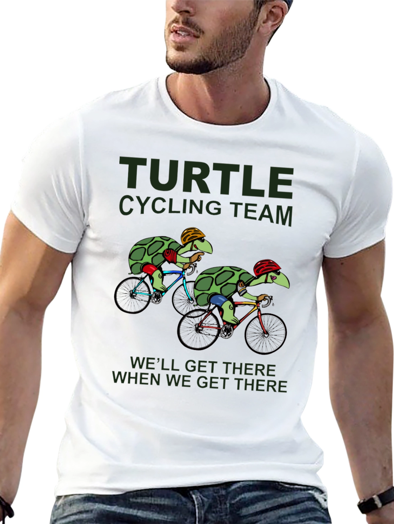 Turtle Cycling Team T-Shirt - Well Get There!