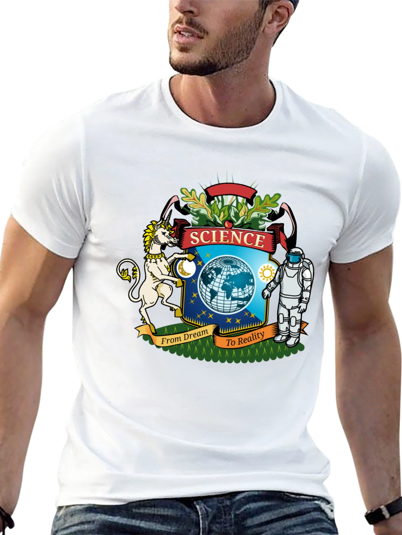 Science From Dream To Reality Black T-Shirt
