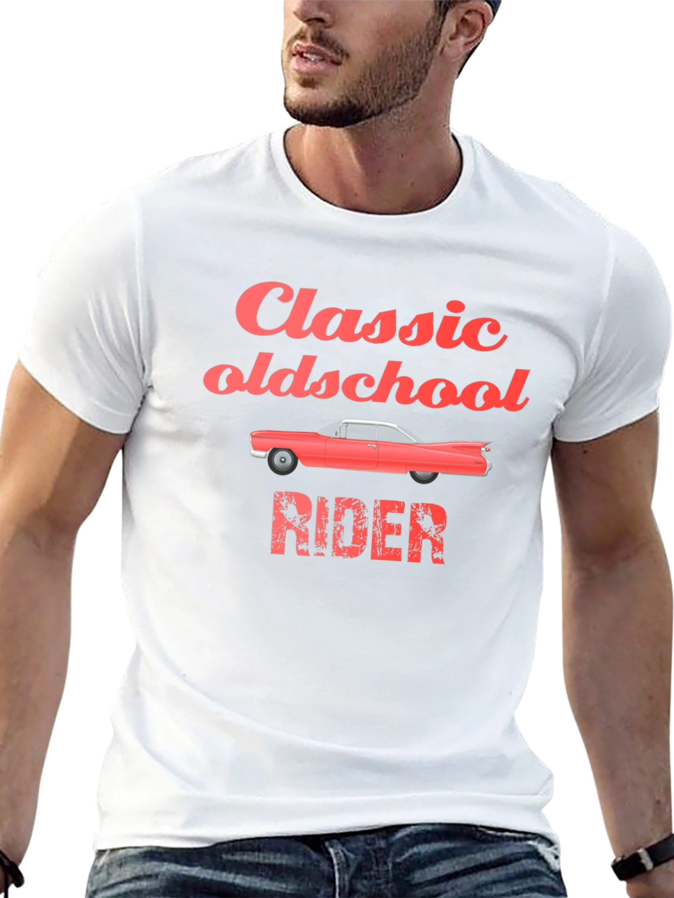 Classic Oldschool Rider Black T-Shirt